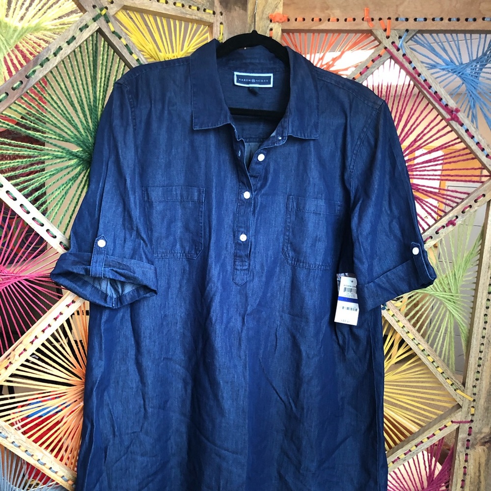 Karen Scott Jeans Dress